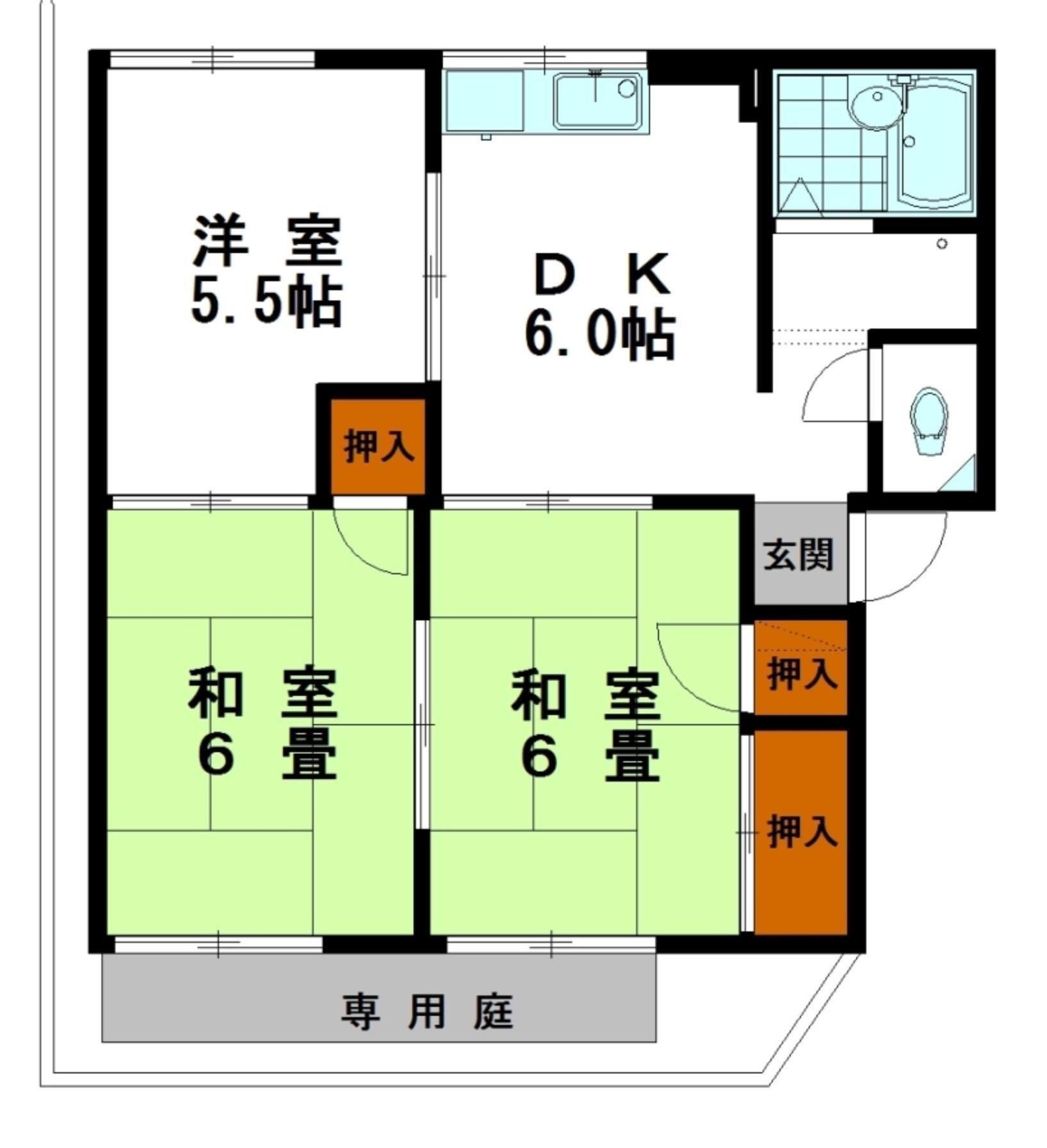 山陽網干駅 徒歩15分 1階の物件間取画像