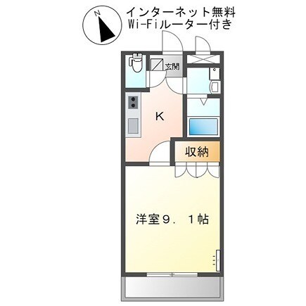 飾磨駅 徒歩10分 2階の物件間取画像