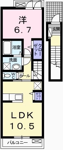 新開地駅 徒歩19分 2階の物件間取画像