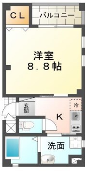 姫路駅 徒歩5分 2階の物件間取画像