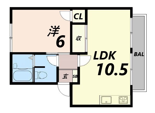 ファミリーハイツの物件間取画像