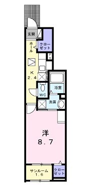 亀山駅 徒歩5分 1階の物件間取画像