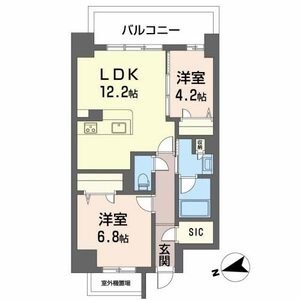 姫路駅 徒歩5分 7階の物件間取画像