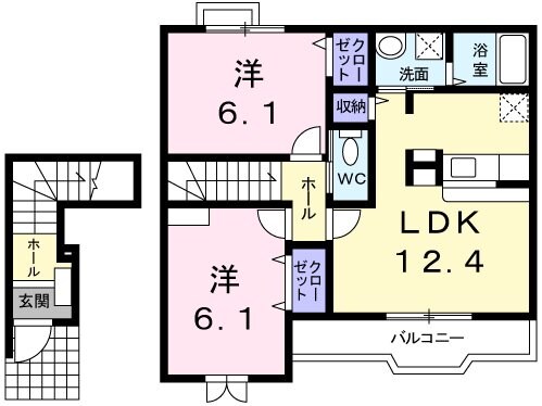 山陽天満駅 徒歩10分 2階の物件間取画像