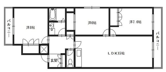 京口駅 徒歩5分 3階の物件間取画像