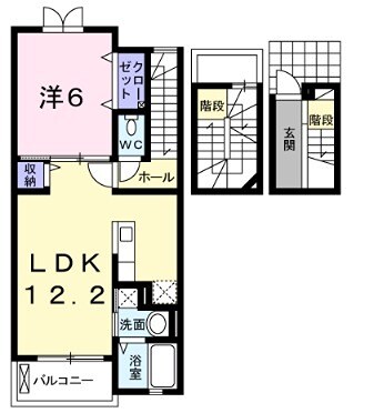 姫路駅 徒歩30分 3階の物件間取画像