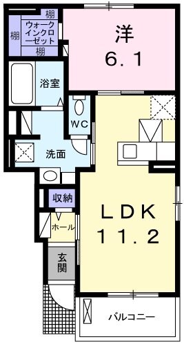 福崎駅 徒歩10分 1階の物件間取画像