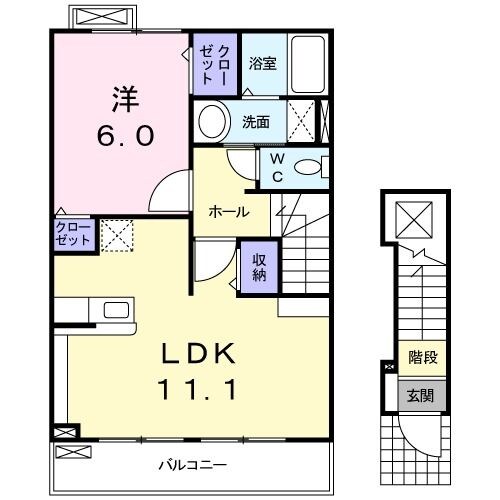 加古川駅 徒歩10分 2階の物件間取画像