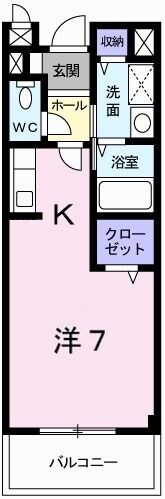 アビタシオン・アミ　Ｂの物件間取画像