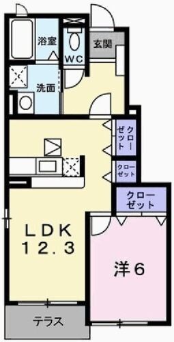 播磨新宮駅 徒歩6分 1階の物件間取画像