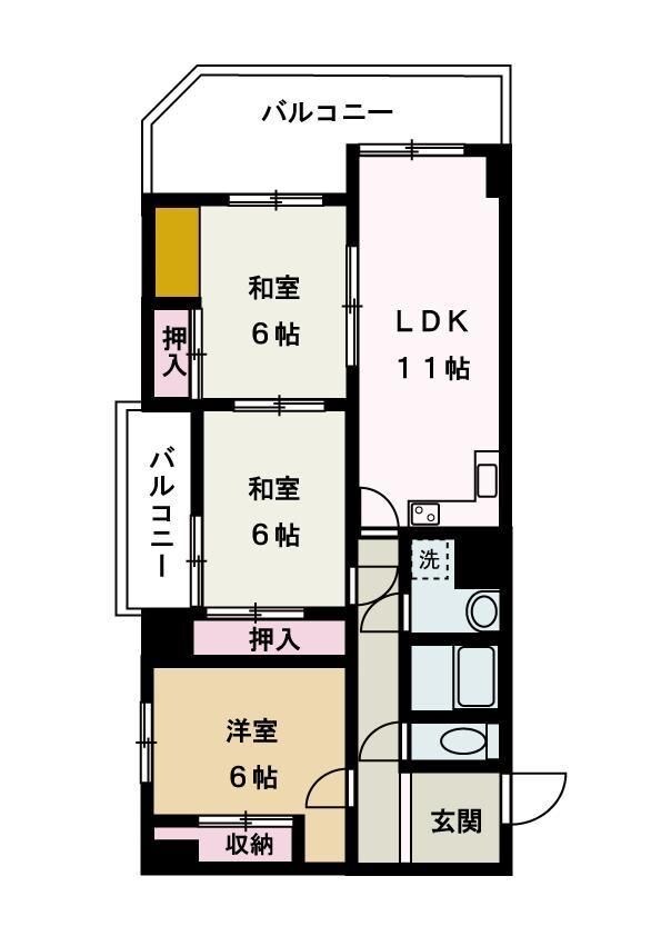 播磨高岡駅 徒歩15分 5階の物件間取画像