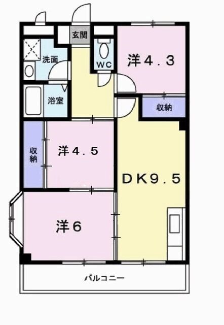 宝殿駅 徒歩20分 1階の物件間取画像