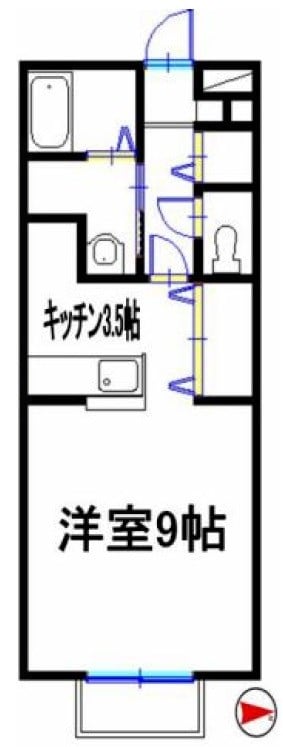 フレッツァ広畑の物件間取画像