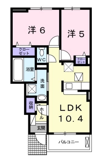 英賀保駅 徒歩32分 1階の物件間取画像