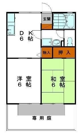 余部駅 徒歩10分 2階の物件間取画像