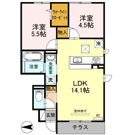 アネシス御立の物件間取画像