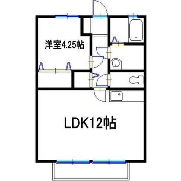 宝殿駅 徒歩15分 2階の物件間取画像