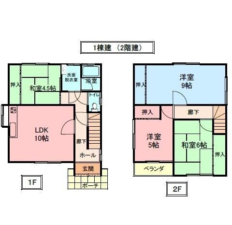 余部駅 徒歩75分 1-2階の物件間取画像