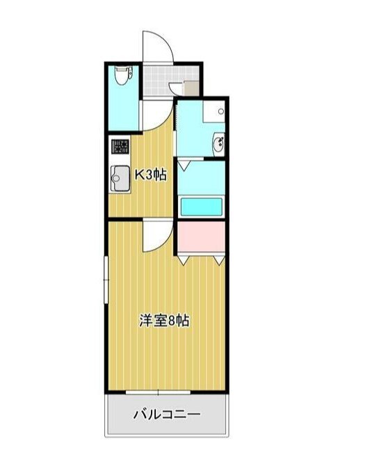 英賀保駅 徒歩5分 3階の物件間取画像