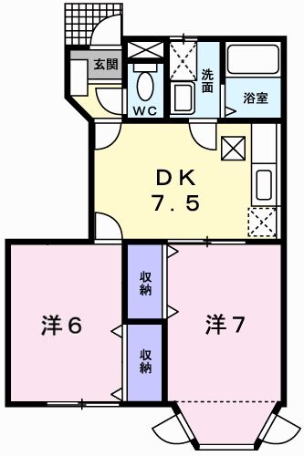 パルトネールF-IIIの物件間取画像