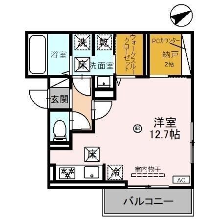 新開地駅 徒歩5分 1階の物件間取画像