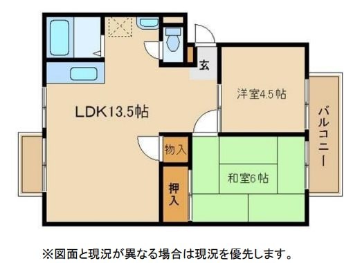 亀山駅 徒歩5分 2階の物件間取画像