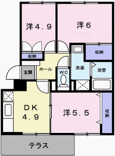 英賀保駅 徒歩25分 1階の物件間取画像