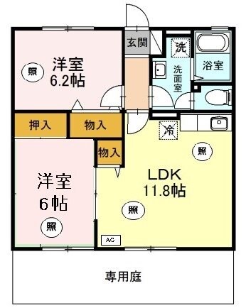 サンロワールの物件間取画像