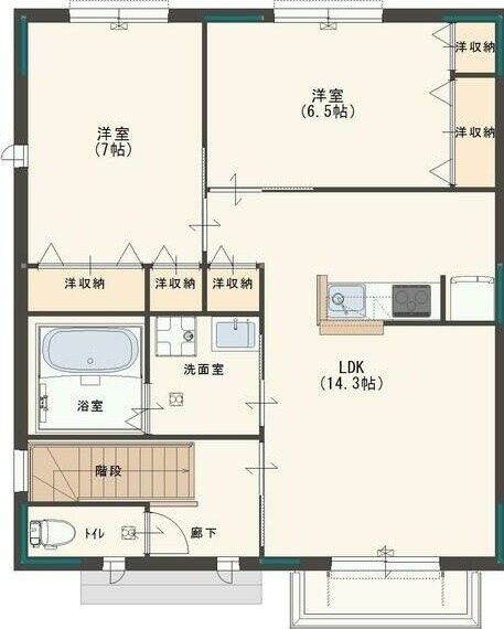 マノワール堂本IIの物件間取画像