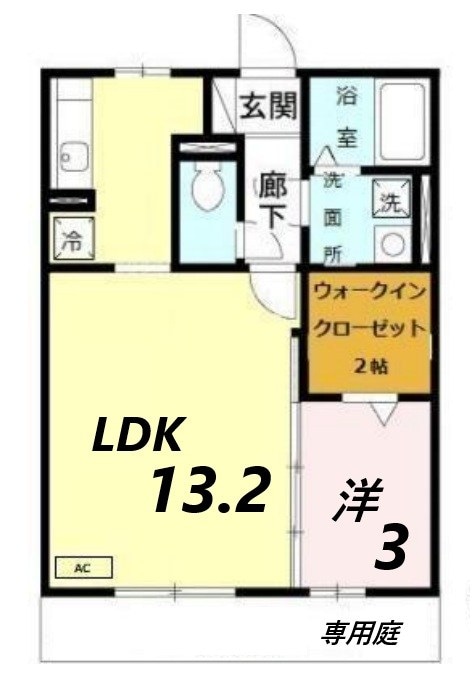 英賀保駅 徒歩12分 1階の物件間取画像