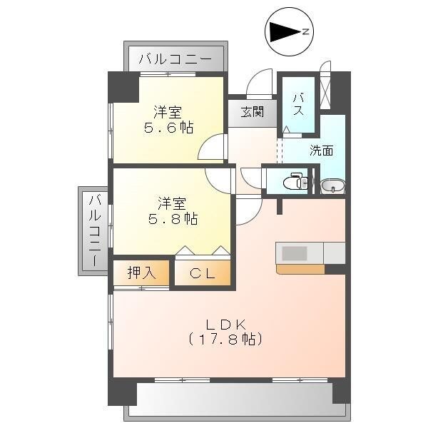 播磨高岡駅 徒歩6分 5階の物件間取画像