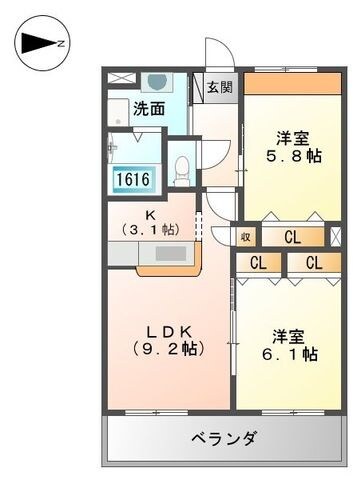 播磨高岡駅 徒歩38分 2階の物件間取画像