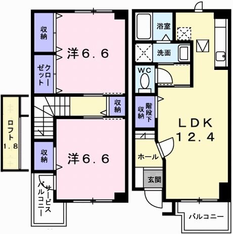 御着駅 徒歩22分 1階の物件間取画像