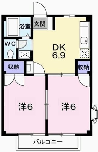 山陽網干駅 徒歩23分 2階の物件間取画像