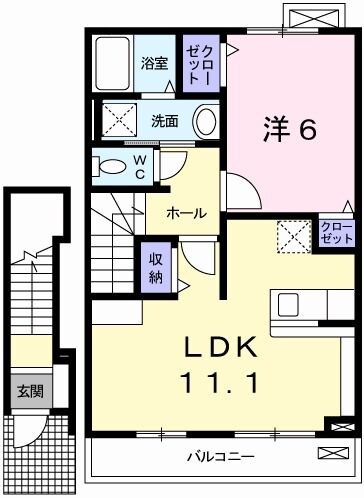 本竜野駅 徒歩13分 2階の物件間取画像