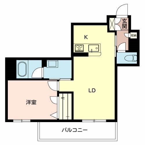 姫路駅 バス15分  神姫バス　元町三丁目下車：停歩2分 4階の物件間取画像