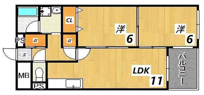 姫路駅 徒歩13分 4階の物件間取画像