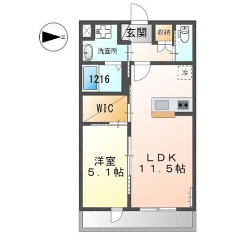 網干駅 徒歩15分 2階の物件間取画像