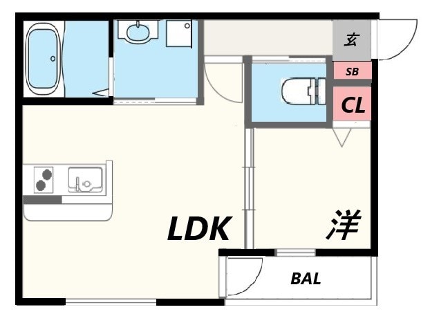 英賀保駅 徒歩5分 3階の物件間取画像