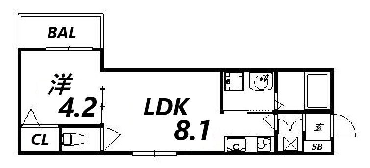 京口駅 徒歩5分 2階の物件間取画像