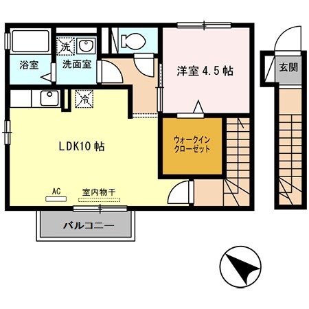 別府駅 徒歩14分 2階の物件間取画像