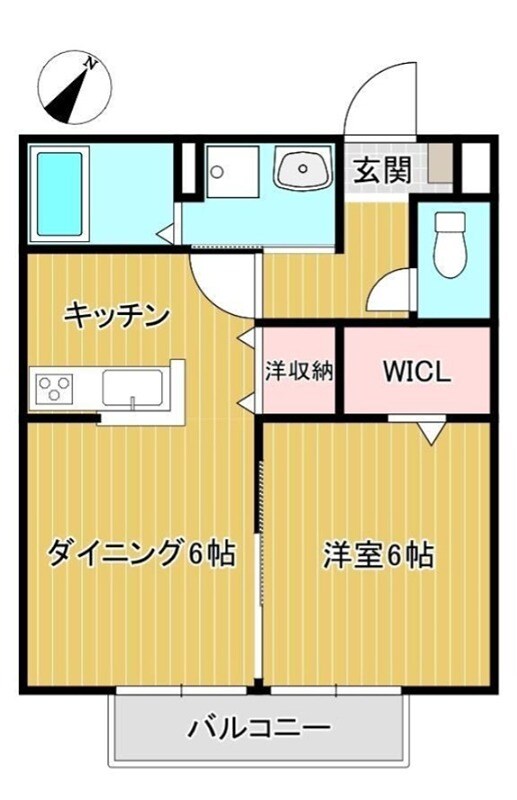 アビタシオンA棟の物件間取画像