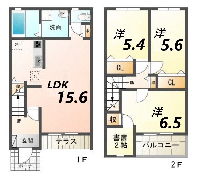 はりま勝原駅 徒歩7分 1-2階の物件間取画像