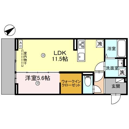 姫路駅 徒歩25分 3階の物件間取画像