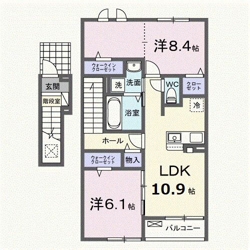 グランベッセルIの物件間取画像