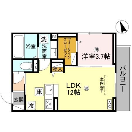 D-PLACE町坪の物件間取画像