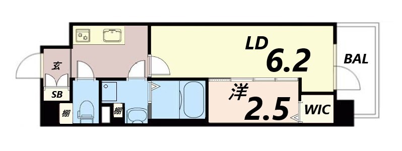 アルティザ姫路の物件間取画像