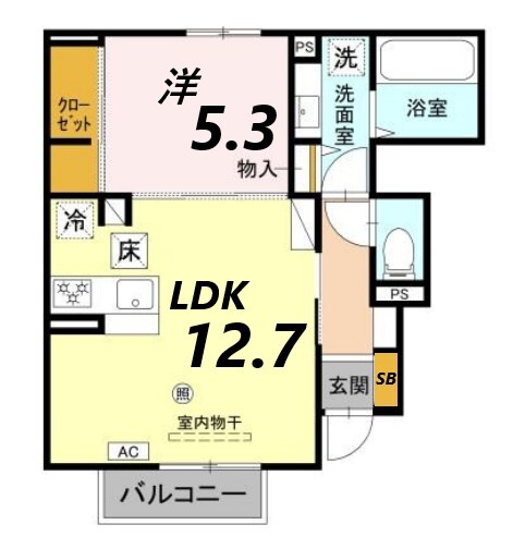 ヴィラーチェIIの物件間取画像