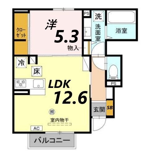 ヴィラーチェIIの物件間取画像