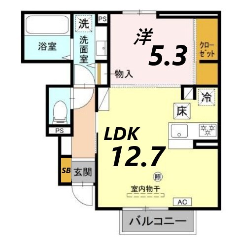 ヴィラーチェIIの物件間取画像